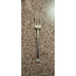 VNTG Deerfield Silver Plate Dinner Fork PAT. 92342